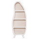 Ραφιερα σειρα santorini hm18067 mdf σε υπολευκο χρωμα 80x38x196υεκ. **