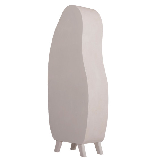 Ραφιερα σειρα santorini hm18067 mdf σε υπολευκο χρωμα 80x38x196υεκ. **