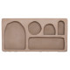 Ραφι τοιχου σειρα santorini hm18063.02 mdf σε καφε 120x18x60υεκ. **