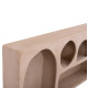 Ραφι τοιχου σειρα santorini hm18063.02 mdf σε καφε 120x18x60υεκ. **