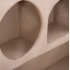 Ραφι τοιχου σειρα santorini hm18063.02 mdf σε καφε 120x18x60υεκ. **