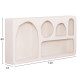 Ραφι τοιχου σειρα santorini hm18063.01 mdf σε υπολευκο 120x18x60υεκ. **