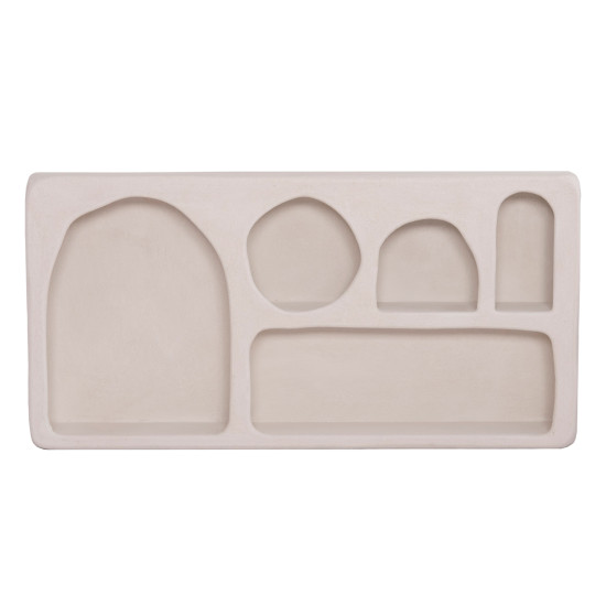 Ραφι τοιχου σειρα santorini hm18063.01 mdf σε υπολευκο 120x18x60υεκ. **