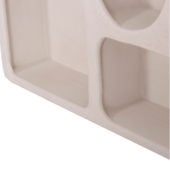 Ραφι τοιχου σειρα santorini hm18063.01 mdf σε υπολευκο 120x18x60υεκ. **