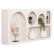 Ραφι τοιχου σειρα santorini hm18063.01 mdf σε υπολευκο 120x18x60υεκ. **
