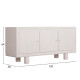 Μπουφεσ σειρα santorini hm18068 mdf σε υπολευκο χρωμα-3 πορτεσ 140x38x64υεκ. **