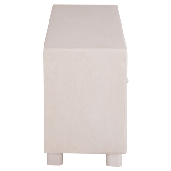 Μπουφεσ σειρα santorini hm18068 mdf σε υπολευκο χρωμα-3 πορτεσ 140x38x64υεκ. **