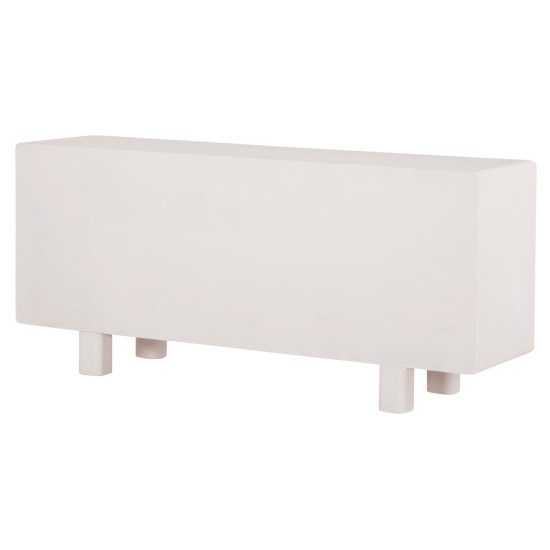 Μπουφεσ σειρα santorini hm18068 mdf σε υπολευκο χρωμα-3 πορτεσ 140x38x64υεκ. **