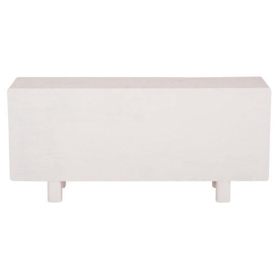 Μπουφεσ σειρα santorini hm18068 mdf σε υπολευκο χρωμα-3 πορτεσ 140x38x64υεκ. **
