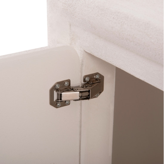 Μπουφεσ σειρα santorini hm18068 mdf σε υπολευκο χρωμα-3 πορτεσ 140x38x64υεκ. **