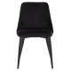 ΚΑΡΕΚΛΑ SERENITY HM8527.14 ΒΕΛΟΥΔΟ ΜΑΥΡΟ ΜΕ ΜΑΥΡΑ ΜΕΤΑΛΛΙΚΑ ΠΟΔΙΑ 51x54x83,5Υεκ. - 2τεμ **