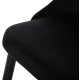 ΚΑΡΕΚΛΑ SERENITY HM8527.14 ΒΕΛΟΥΔΟ ΜΑΥΡΟ ΜΕ ΜΑΥΡΑ ΜΕΤΑΛΛΙΚΑ ΠΟΔΙΑ 51x54x83,5Υεκ. - 2τεμ **