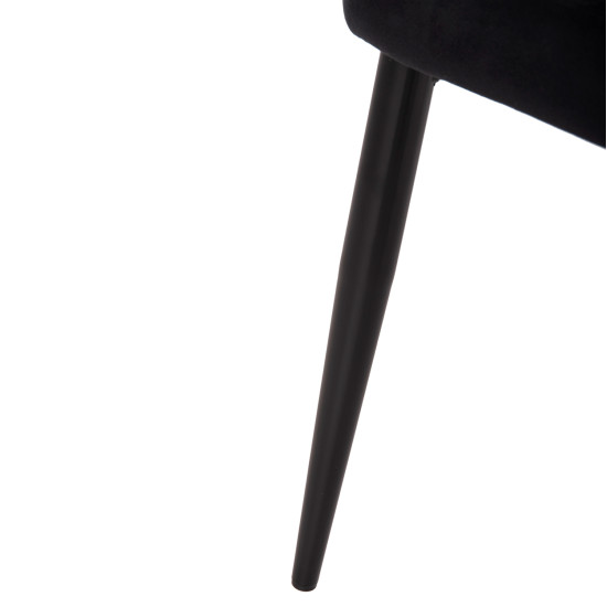 ΚΑΡΕΚΛΑ SERENITY HM8527.14 ΒΕΛΟΥΔΟ ΜΑΥΡΟ ΜΕ ΜΑΥΡΑ ΜΕΤΑΛΛΙΚΑ ΠΟΔΙΑ 51x54x83,5Υεκ. - 2τεμ **