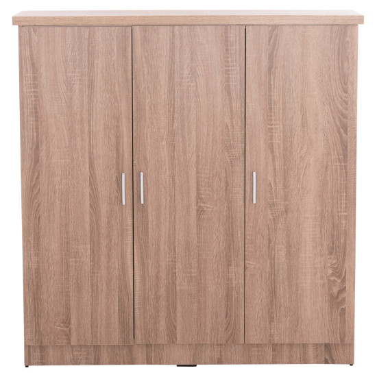 Ντουλαπα 3φυλλη με ραφια fuento hm2482.01 sonama oak μελαμινη 120-116x40x123,5υεκ. **