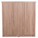Ντουλαπα 3φυλλη με ραφια fuento hm2482.01 sonama oak μελαμινη 120-116x40x123,5υεκ. **