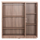 Ντουλαπα 3φυλλη με ραφια fuento hm2482.01 sonama oak μελαμινη 120-116x40x123,5υεκ. **