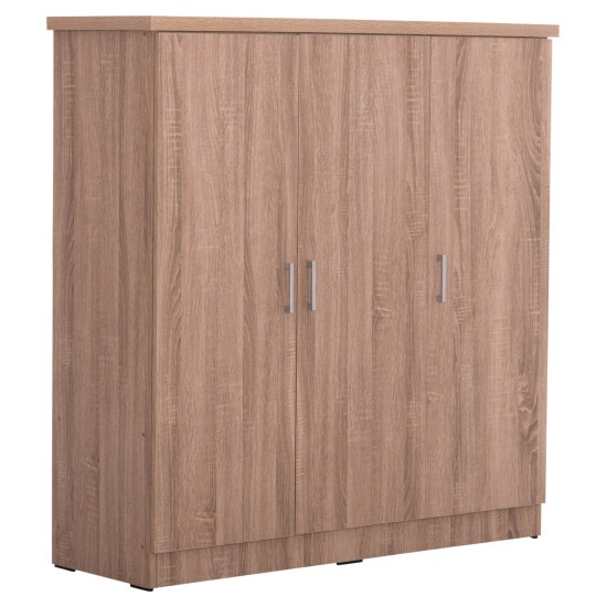 Ντουλαπα 3φυλλη με ραφια fuento hm2482.01 sonama oak μελαμινη 120-116x40x123,5υεκ. **