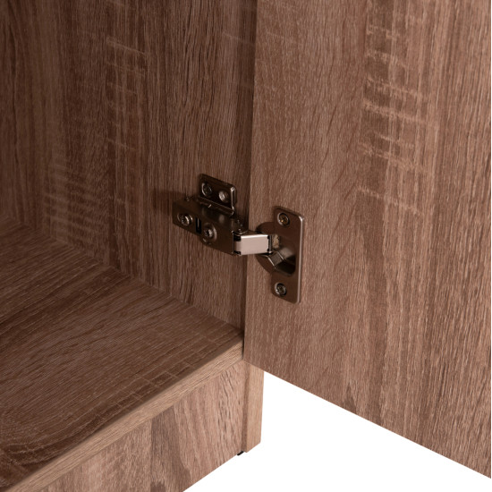 Ντουλαπα 3φυλλη με ραφια fuento hm2482.01 sonama oak μελαμινη 120-116x40x123,5υεκ. **