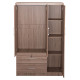 Ντουλαπα με καθρεφτη & συρταρια jarry hm2485.11 sonama oak μελαμινη 119x48x183υεκ **