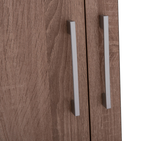 Ντουλαπα με καθρεφτη & συρταρια jarry hm2485.11 sonama oak μελαμινη 119x48x183υεκ **
