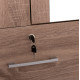 Ντουλαπα με καθρεφτη & συρταρια jarry hm2485.11 sonama oak μελαμινη 119x48x183υεκ **