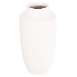 Επιτραπεζιο κεραμικο διακοσμητικο βαζο galad hm4588.01 εκρου κρυσταλλικο φ16x32υεκ **