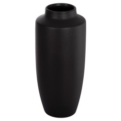 Επιτραπεζιο κεραμικο διακοσμητικο βαζο galad hm4587.02 μαυρο ματ φ17,5x40υ εκ. **
