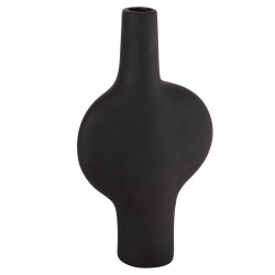 Επιτραπεζιο κεραμικο διακοσμητικο σειρα arken hm4620.02 μαυρο ματ 19x7,5x33,5υεκ **