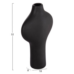 Επιτραπεζιο κεραμικο διακοσμητικο σειρα arken hm4621.02 μαυρο ματ 18,5x8,5x32υεκ ** Επιτραπεζιο κεραμικο διακοσμητικο σειρα arken hm4621.02 μαυρο ματ 18,5x8,5x32υεκ **