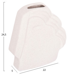 Επιτραπεζιο κεραμικο διακοσμητικο humans hm4585 εκρου-υφη κρυσταλλου 22x5x24.5υεκ ** Επιτραπεζιο κεραμικο διακοσμητικο humans hm4585 εκρου-υφη κρυσταλλου 22x5x24.5υεκ **