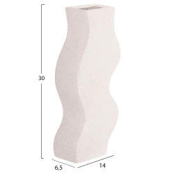 Επιτραπεζιο κεραμικο διακοσμητικο σειρα sebor hm4589.01 εκρου κρυσταλλικο 14x6.5x30υεκ ** Επιτραπεζιο κεραμικο διακοσμητικο σειρα sebor hm4589.01 εκρου κρυσταλλικο 14x6.5x30υεκ **