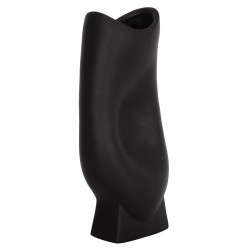 Επιτραπεζιο κεραμικο διακοσμητικο σειρα glaζε hm4609.02 μαυρο ματ 16.5x11x38υεκ **