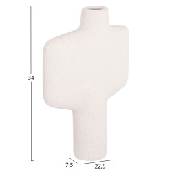 Επιτραπεζιο κεραμικο διακοσμητικο σειρα arken hm4622.01 κρυσταλλ.υπολευκο 22.5x7.5x34υεκ **