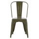Καρεκλα μεταλλικη melita-pro hm8641.43 σε dark olive green 43x50x82υεκ. **