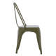 Καρεκλα μεταλλικη melita-pro hm8641.43 σε dark olive green 43x50x82υεκ. **