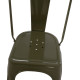 Καρεκλα μεταλλικη melita-pro hm8641.43 σε dark olive green 43x50x82υεκ. **