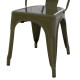 Καρεκλα μεταλλικη melita-pro hm8641.43 σε dark olive green 43x50x82υεκ. **