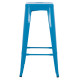 Σκαμπο μπαρ μεταλλικο melita-pro hm8642.48 σε μπλε 43x43x78υεκ. **