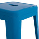 Σκαμπο μπαρ μεταλλικο melita-pro hm8642.48 σε μπλε 43x43x78υεκ. **