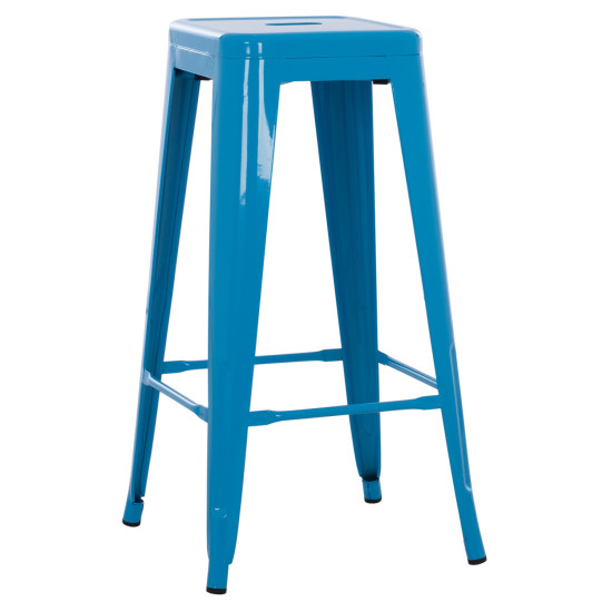 Σκαμπο μπαρ μεταλλικο melita-pro hm8642.48 σε μπλε 43x43x78υεκ. **