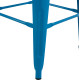 Σκαμπο μπαρ μεταλλικο melita-pro hm8642.48 σε μπλε 43x43x78υεκ. **