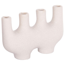 Επιτραπεζιο κεραμικο διακοσμητικο mani hm4641.01 υπολευκο κρυσταλλικο 21x6x13υεκ **