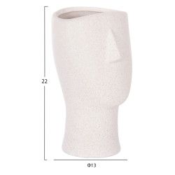 Επιτραπεζιο κεραμικο διακοσμητικο humans hm4632 υπολευκο κρυσταλλικο φ13x22υεκ **