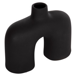 Επιτραπεζιο κεραμικο διακοσμητικο isil hm4600.02 μαυρο ματ 27x9,5x22,5y εκ. **