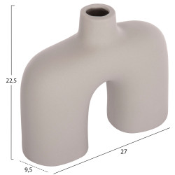 Επιτραπεζιο κεραμικο διακοσμητικο isil hm4600.03 γκρι ματ 27x9,5x22,5υ εκ. ** Επιτραπεζιο κεραμικο διακοσμητικο isil hm4600.03 γκρι ματ 27x9,5x22,5υ εκ. **