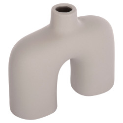 Επιτραπεζιο κεραμικο διακοσμητικο isil hm4600.03 γκρι ματ  27x9,5x22,5υ εκ. **