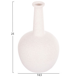 Επιτραπεζιο κεραμικο διακοσμητικο elendil hm4593.01 υπολευκο κρυσταλλικο φ15x25υεκ ** Επιτραπεζιο κεραμικο διακοσμητικο elendil hm4593.01 υπολευκο κρυσταλλικο φ15x25υεκ **