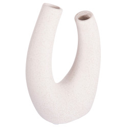 Επιτραπεζιο κεραμικο διακοσμητικο ellipto hm4643.01 υπολευκο κρυσταλλικο 15x7x21,5υεκ **