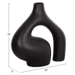 Επιτραπεζιο κεραμικο διακοσμητικο isil hm4597.02 μαυρο ματ 29x11x29υεκ ** Επιτραπεζιο κεραμικο διακοσμητικο isil hm4597.02 μαυρο ματ 29x11x29υεκ **