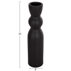 Επιτραπεζιο κεραμικο διακοσμητικο scepter hm4614.02 μαυρο ματ φ8x35υ εκ. **